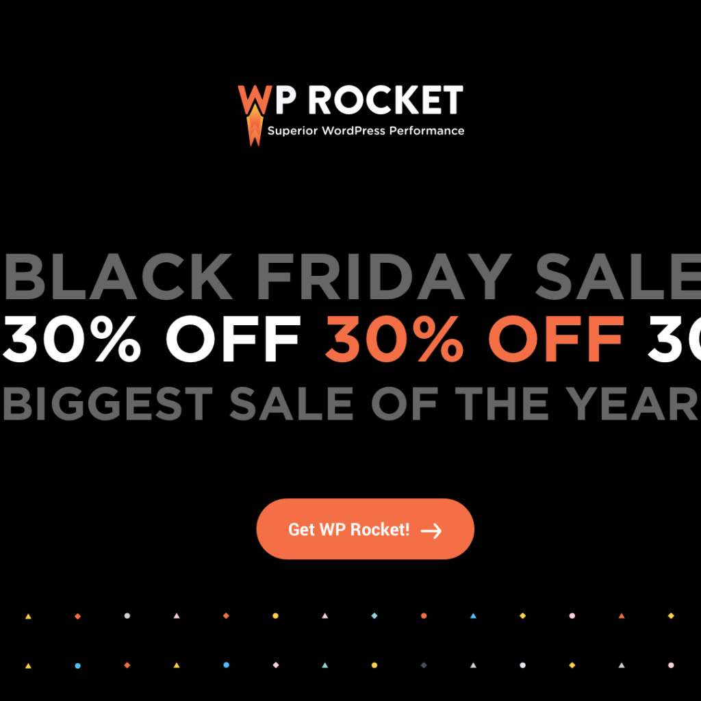 wp rocket performance wordpress plugin black friday Angebot 2021