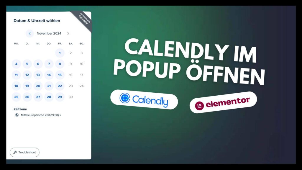 Calendly in Elementor