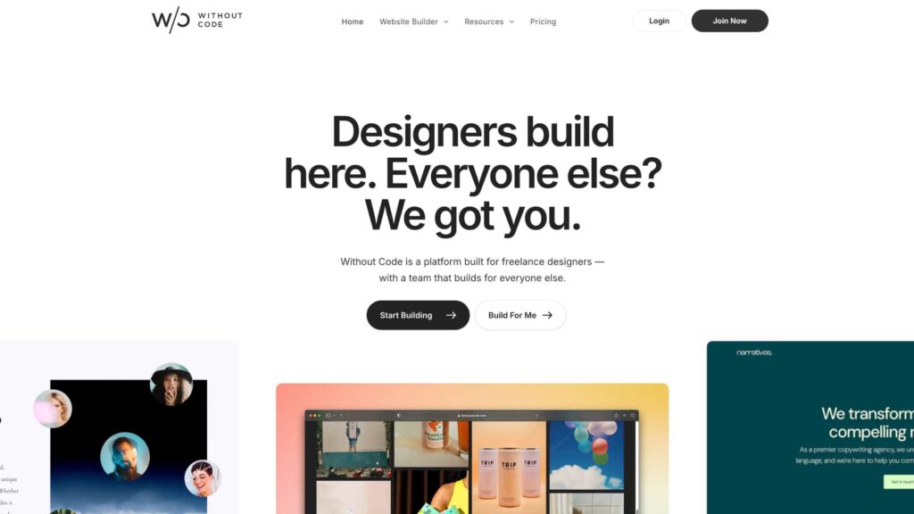 3 Website Builder, die kaum jemand kennt – Alternativen zu Webflow, Bricks & Elementor 1 without-code website builder
